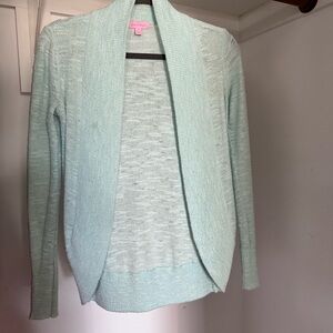 XS Lilly Pulitzer Light Blue Knit Cardigan